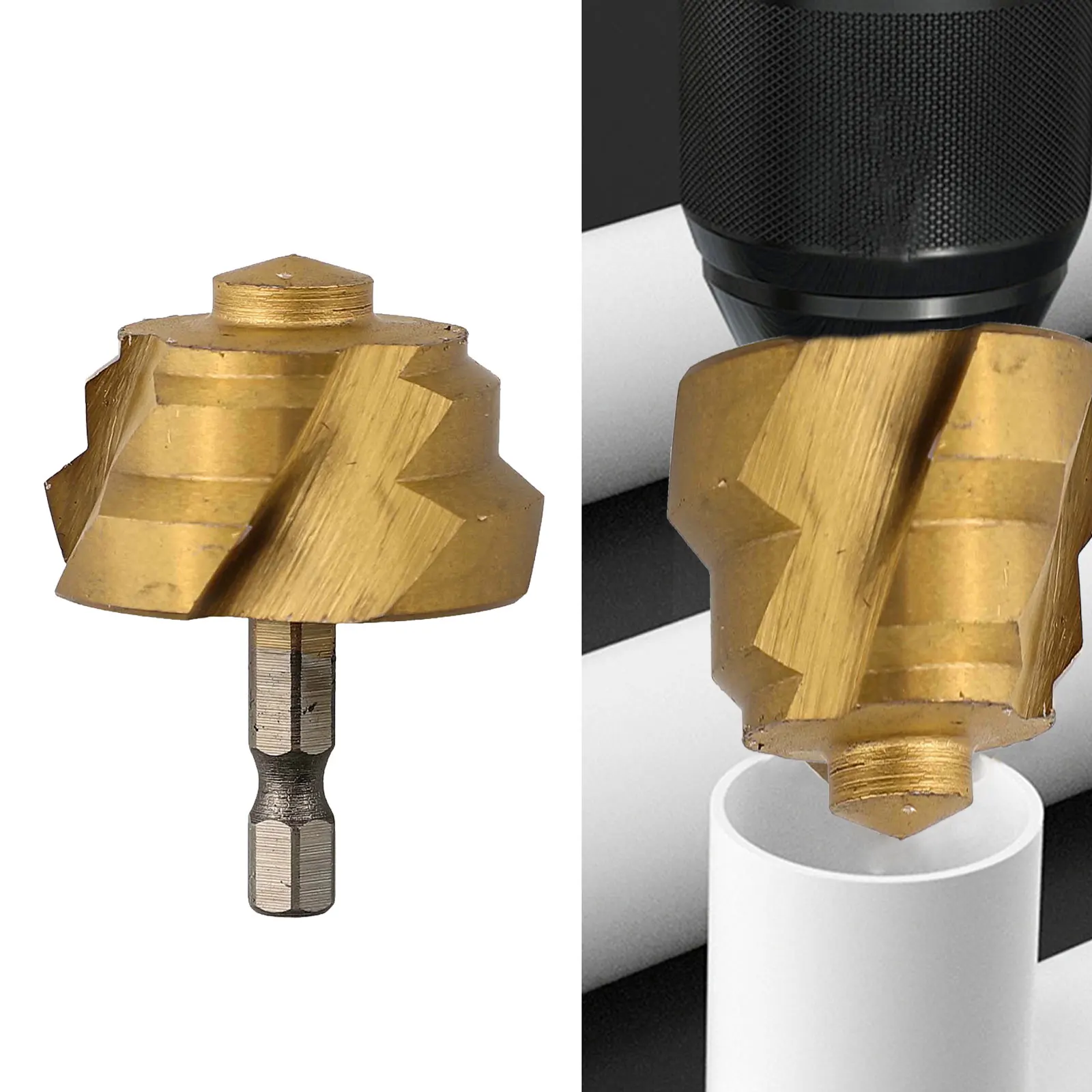 

Расширительное сверло для водопроводных труб с шестигранным хвостовиком для сантехники, совместимое с электрической дрелью, размеры 40 мм, 50 мм, 63 мм