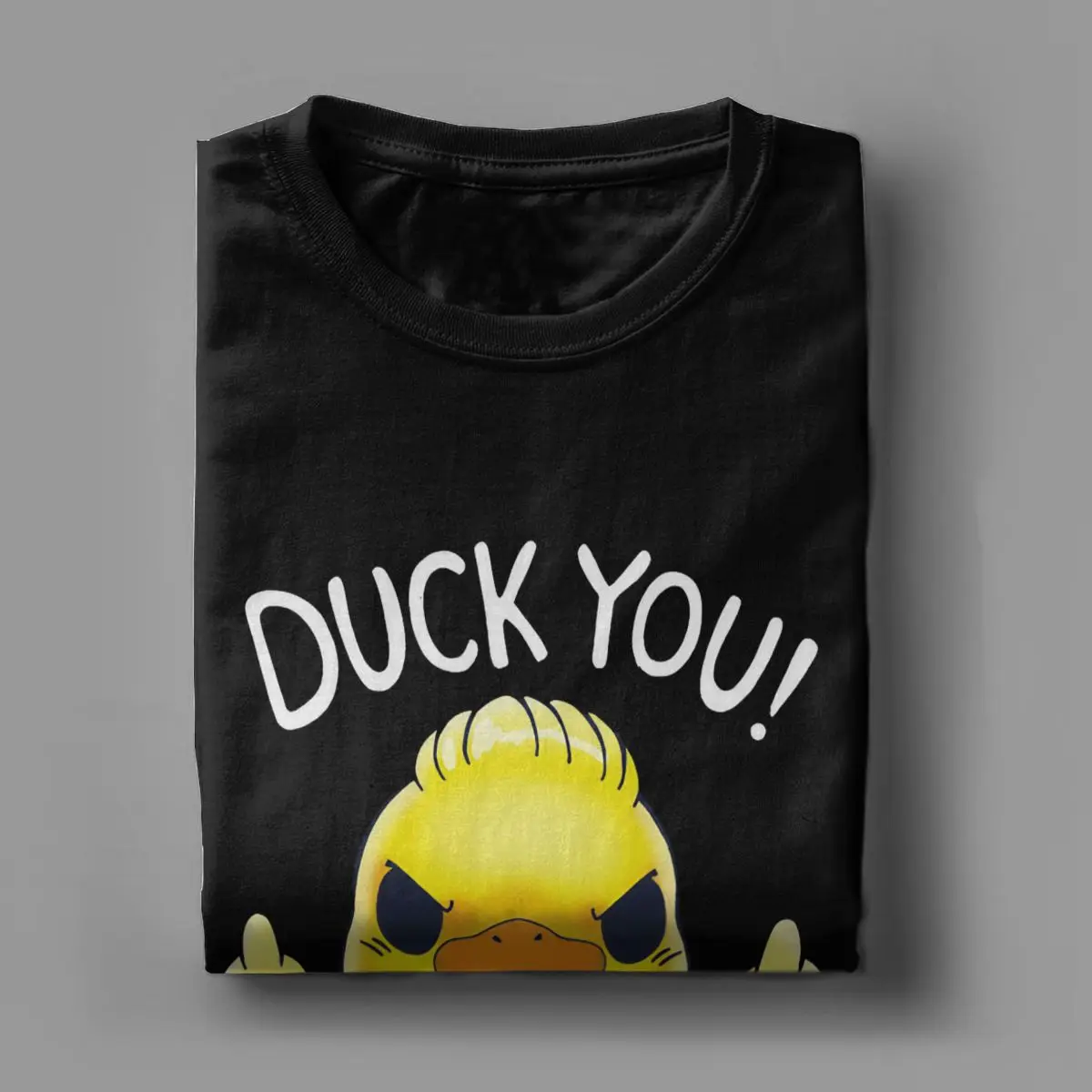 DUCK YOU YOU DUCKING Men\'s T Shirt Funny Novelty Tees Short Sleeve O Neck T-Shirt Cotton Tops  Sleeve T Shirts Graphic Clothes