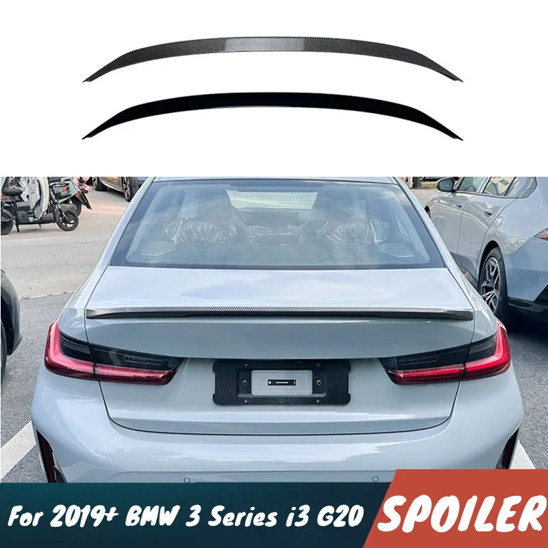 

Для BMW 3 серии i3 G20 325i 330i 2019+ автомобильный спойлер на заднюю крышку багажника, крылья, черный карбоновый комплект кузова, аксессуары для внешней тюнинга