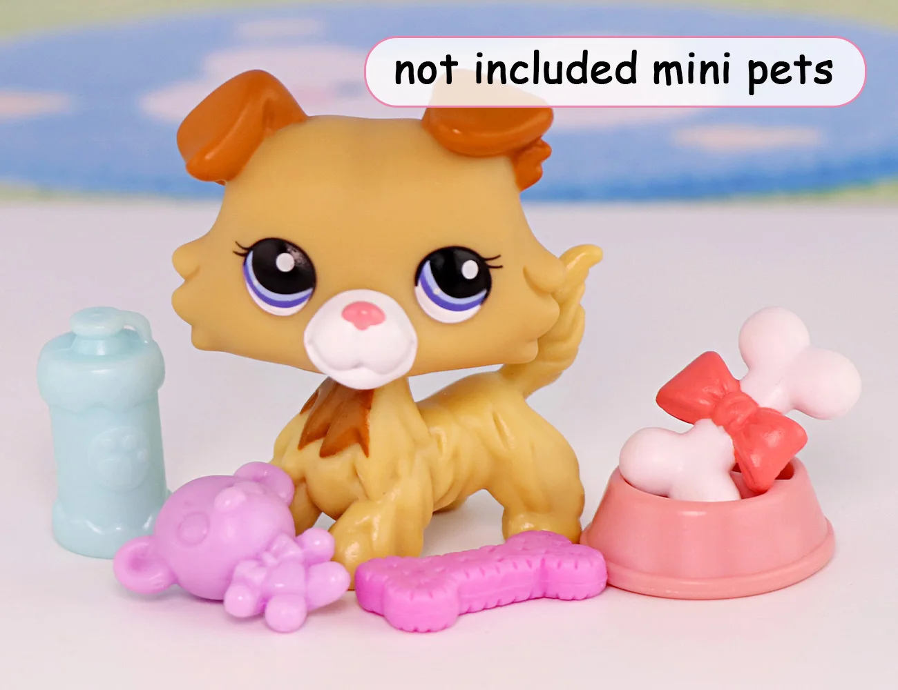 

10PCS Solid Color Accessories LPS Mini Pet Shop Accessories Random Solid Color Accessories For Collie (Excluding Toys)