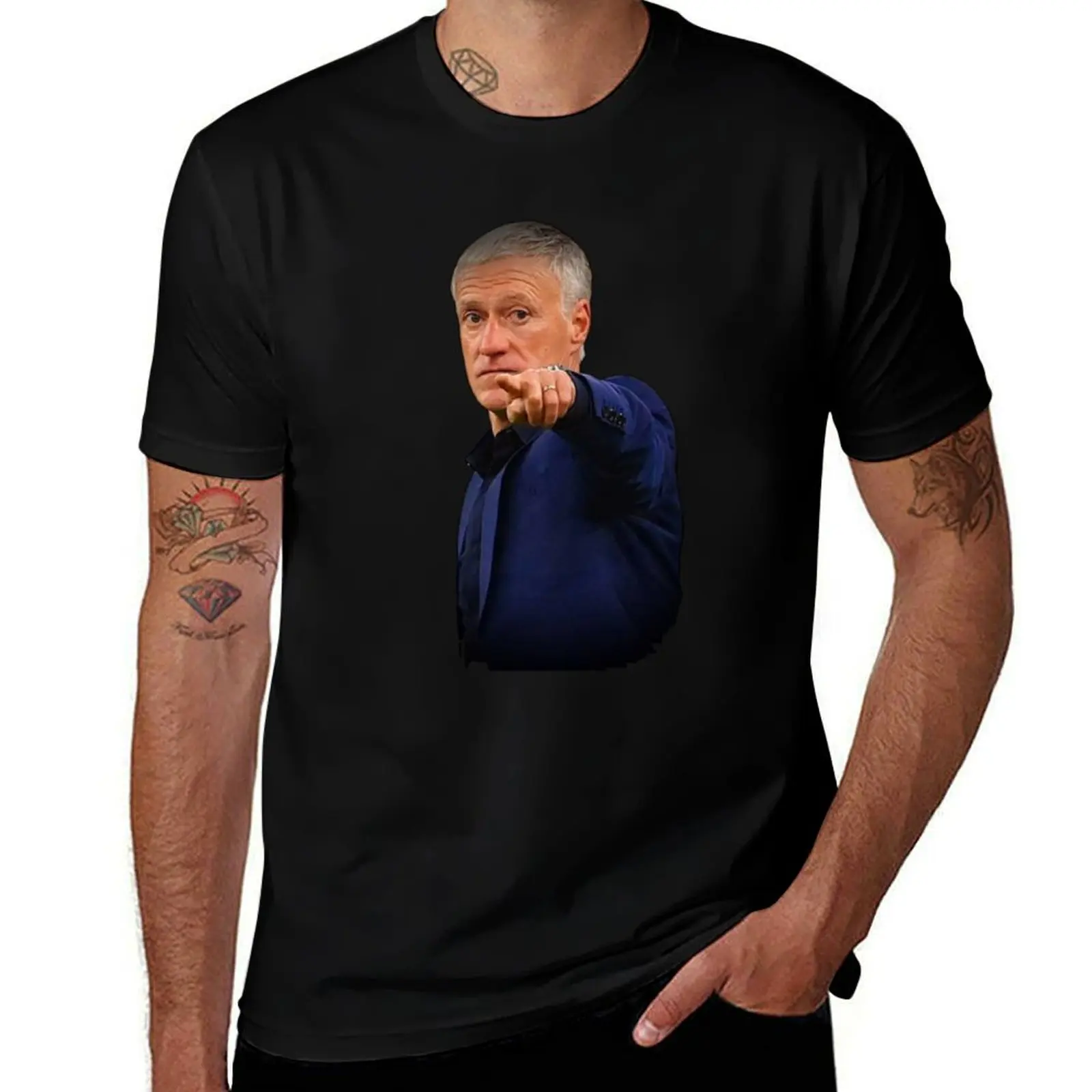 

Didier Claude Deschamps T-Shirt plus size tops designer shirts shirts graphic tee men