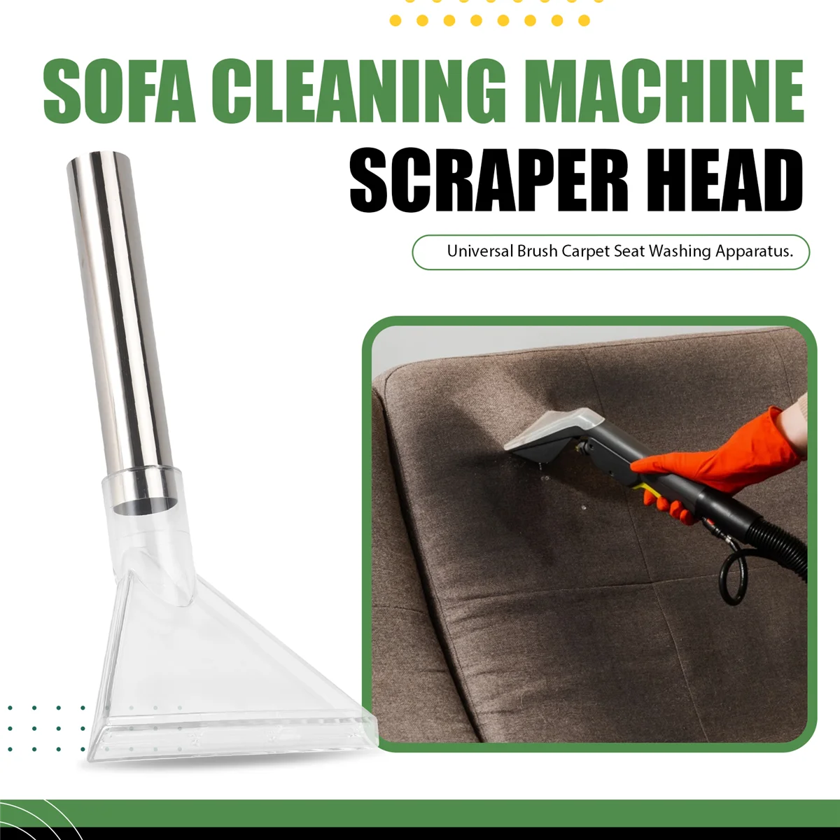 Sofa hoofd 1Set Tapijtreiniger Nozzles Universele 38mm Cleaner Nozzle Zuig Vloermondstuk Draaibare Kop Tapijt Schone onderdelen Nat Droog