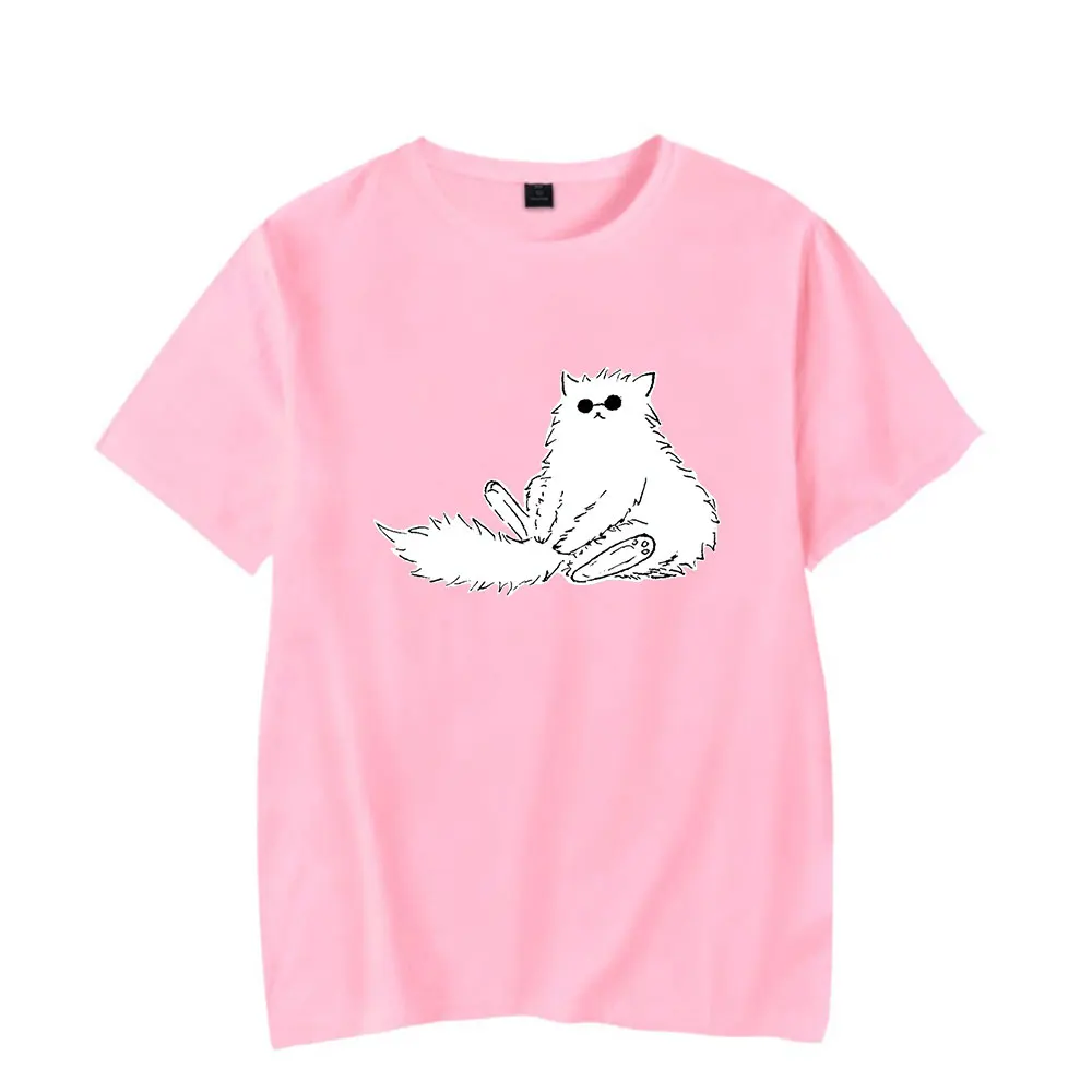 Gojo cat Merch T-Shirt Men and Woman Short Sleeve Women Funny T Shirt Unisex Harajuku Tops