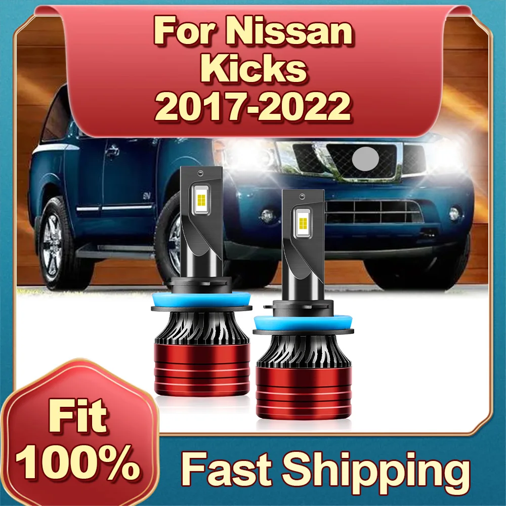 

180W 30000LM Led Car Headlight Bulb Canbus 3570 CSP 6000K Cars Light High Bright For Nissan Kicks 2017 2018 2019 2020 2021 2022