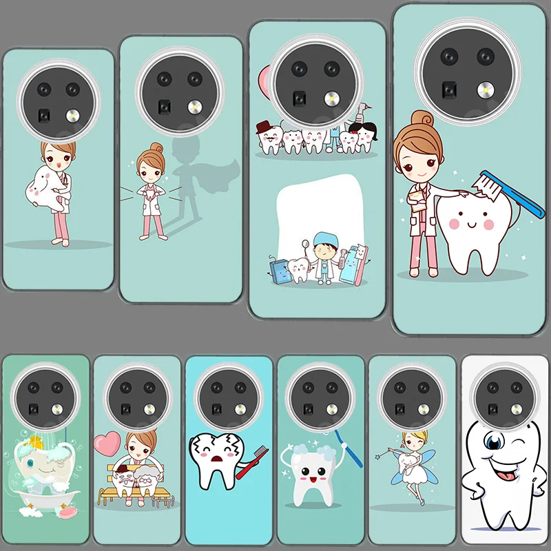 Dental Implant Dentist Dental Teeth Case for Huawei Mate 10 20 30 Lite 40 Pro P50 P40 Lite P30 Pro P20 P10 TPU Soft Phone Cover