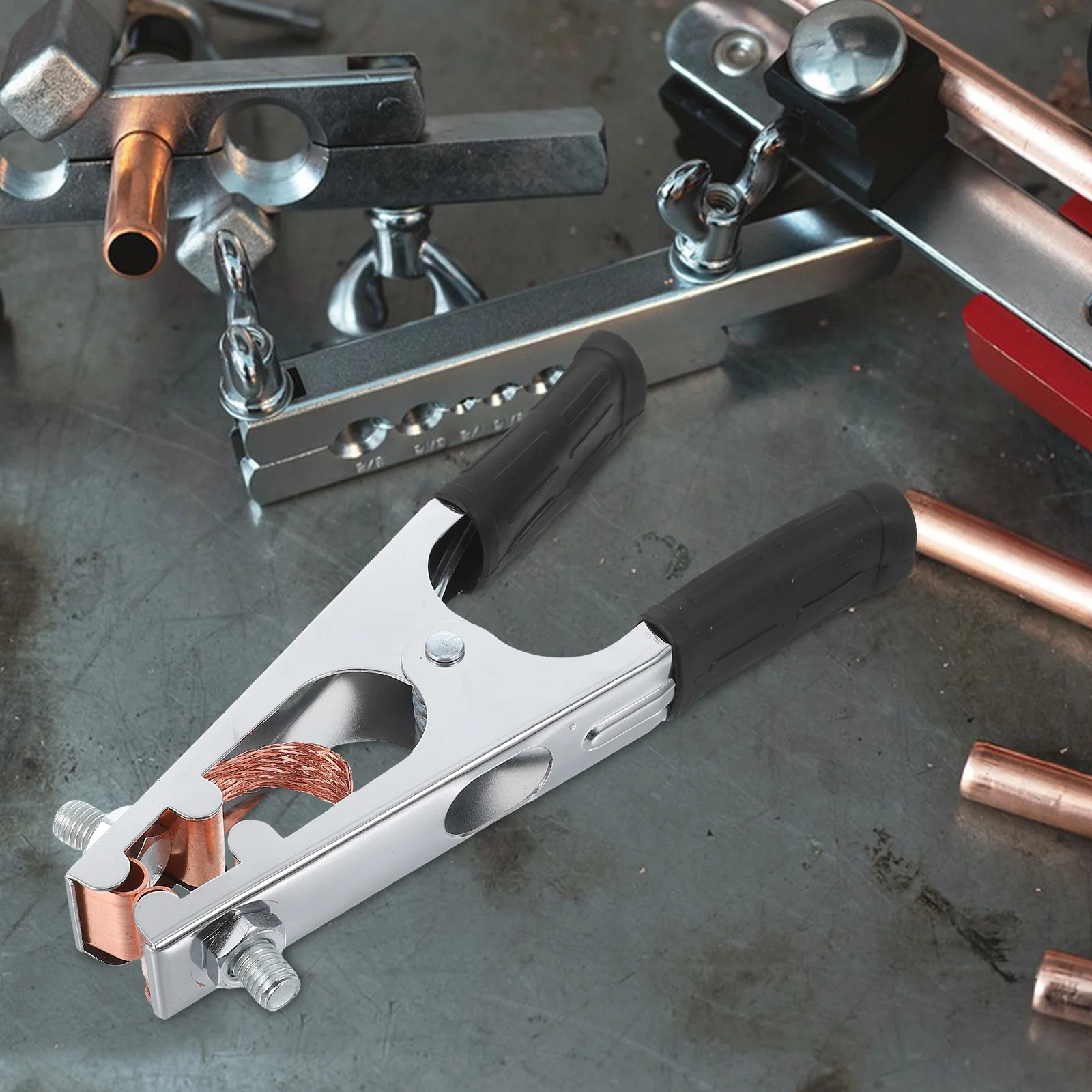 

Welding Ground Clamp Reliable Grounding Rod Clip for Safe and Effective Welding Operations Assorted Color Grounding Clips