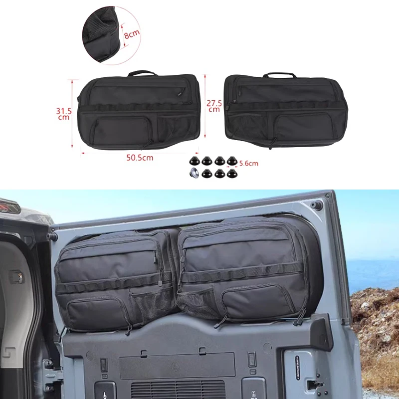 

Fit for Chery JETOUR Traveler T2 2023-2024 Car Trunk Side Window Storage Bag Modified Tail Box Storage Bag Car Storage Supplies