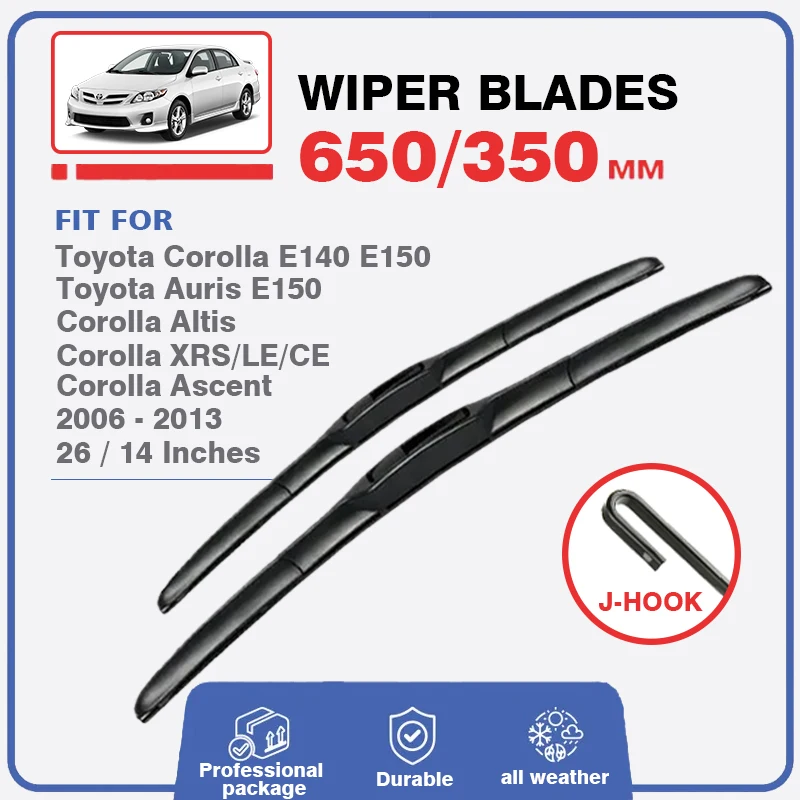 LHD RHD Front Hybrid Wiper Blades For Toyota Corolla E15 Altis Ascent XRS LE CE E140 E150 2006-2013 Windshield Window Windscreen