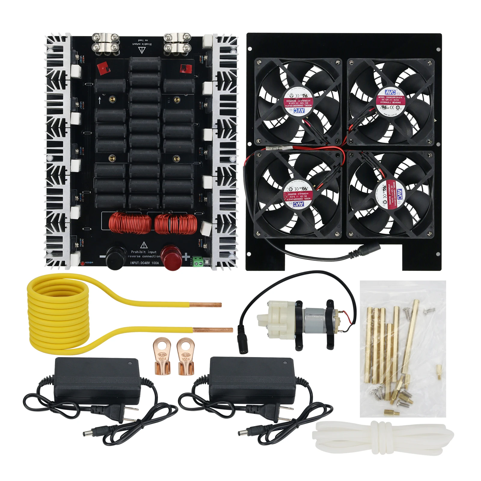 2026 5KW/5000W Induction Heater Tool Motherboard Heating Coil with Water Pump High-Efficiency Heating Equipment