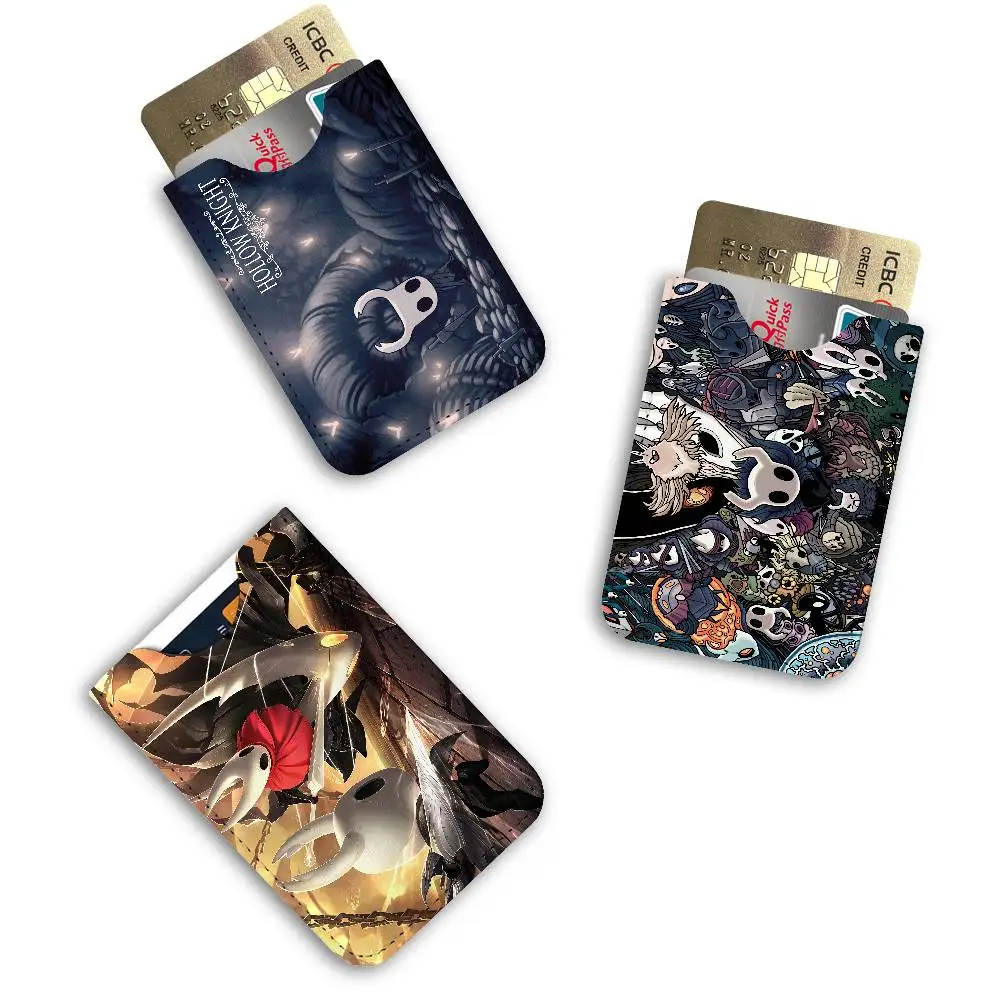 Video Game H-Hollows K-Knights Leather Card Wallet Soft Lightweight Portable Credit ID Card Holder Daily Commute Card Case