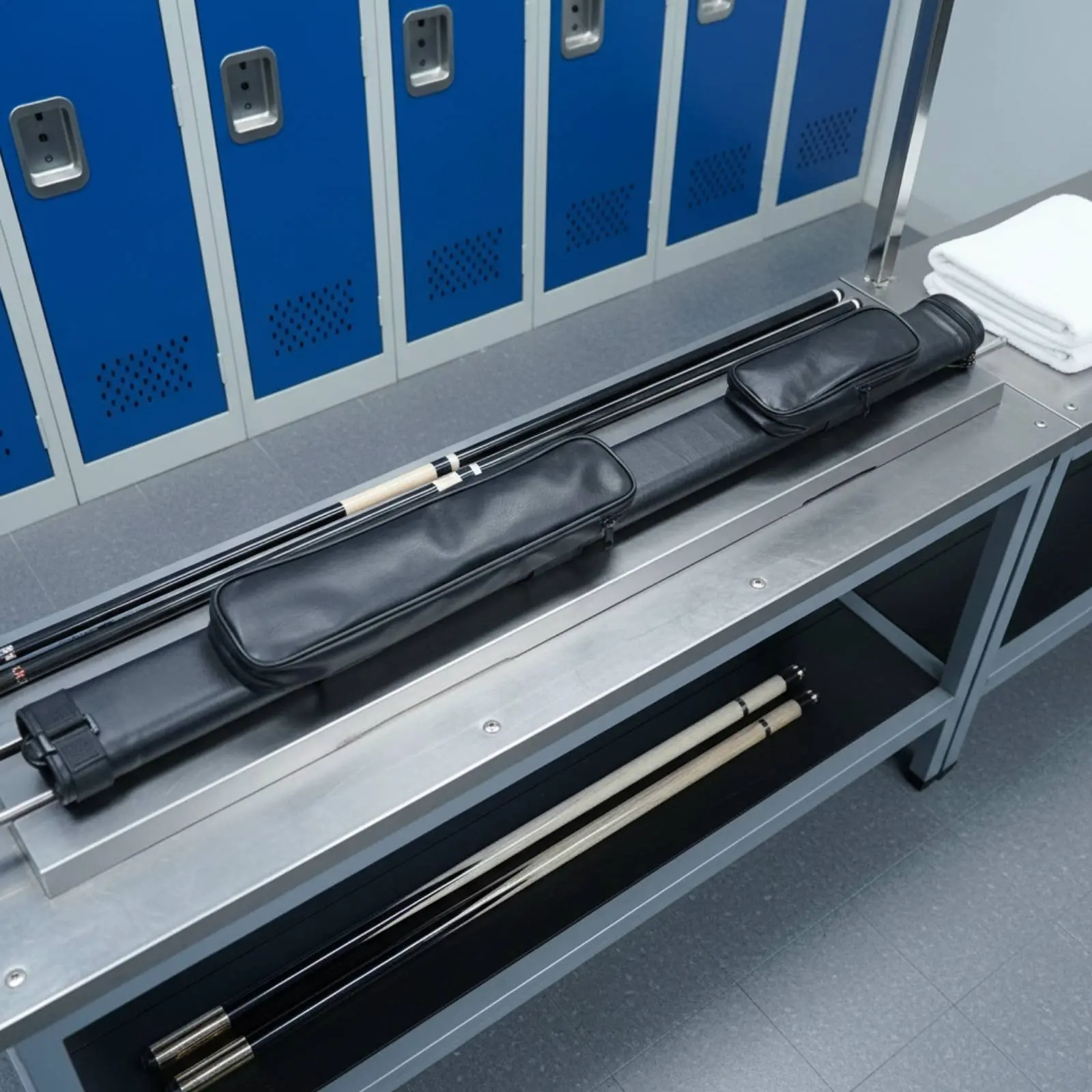 4-Hole Cue Tube Sturdy Oval Cue Case Sports Gear Storage Pockets Easy to Clean for Travel