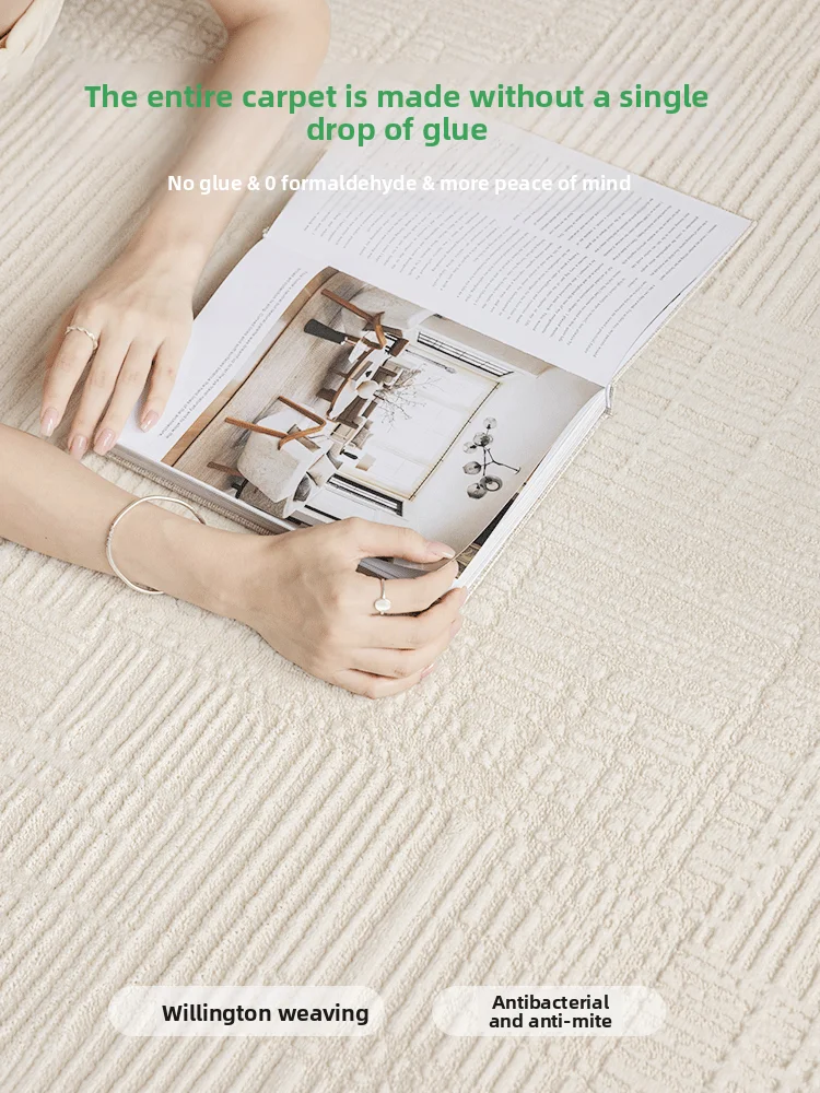 Glue-Free Graphene Electric Heating Carpet, Removable Washable Heating Mat for Living Room