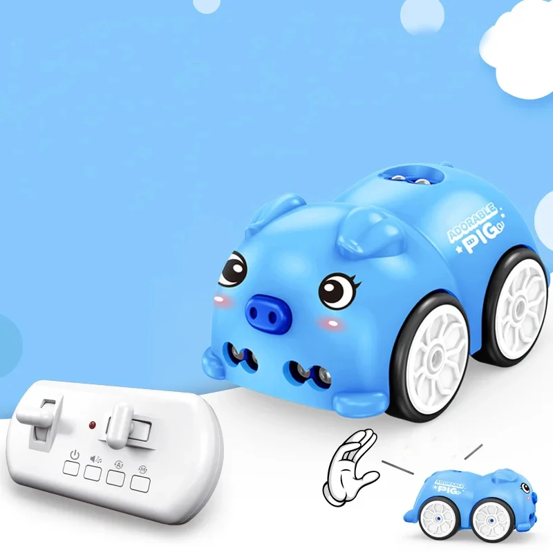 

Electric Car Toys Remote Controlled Cartoon Vehicle Children Sensor Sensing Obstacle Avoidance Follow Crawling Christmas Gift