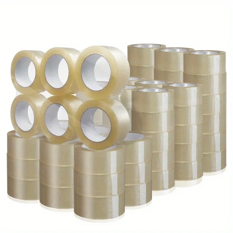 72 Rolls Clear Packing Tape Shipping - 2 mil 2" x 110 Yards