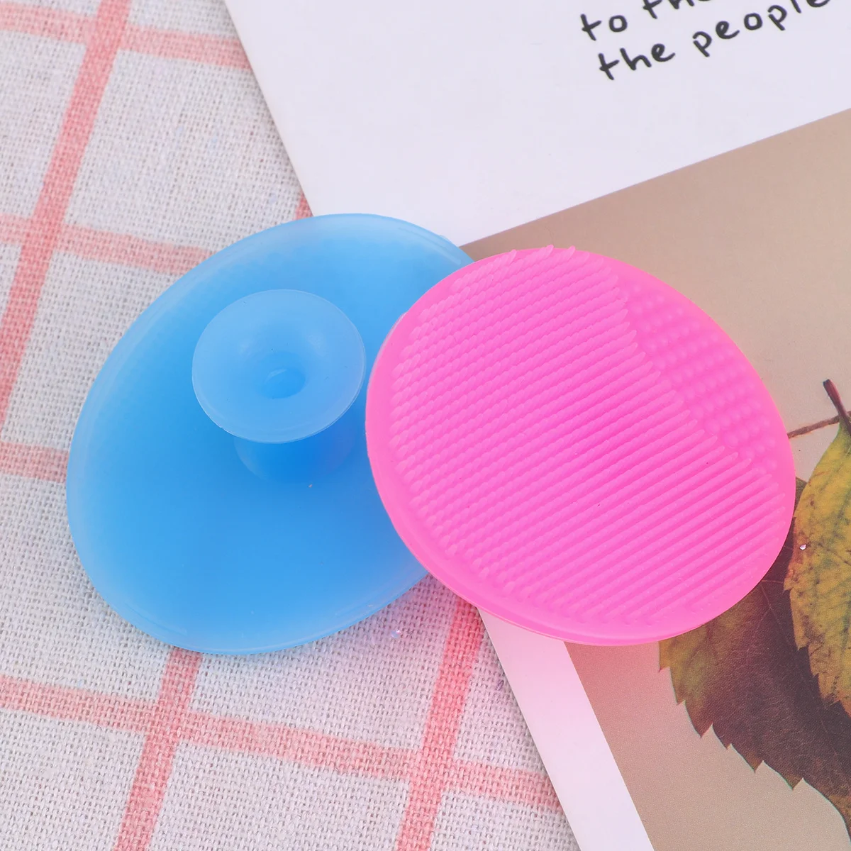 2 Stuks Siliconen Gezichtsreiniger Scrubber Voor Gevoelige Huid Antisliphandvat Herbruikbare Gezicht Lichaam Fruitreiniger Gezichtsborstel Siliconen