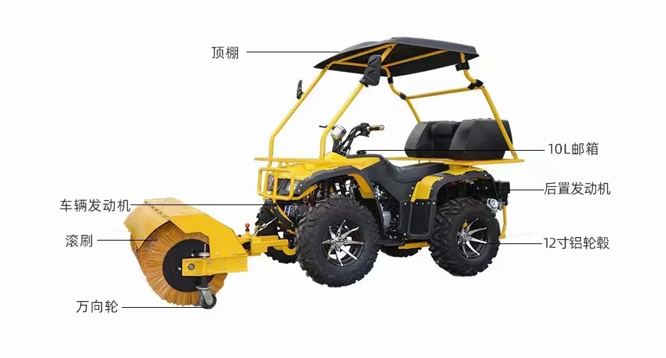 Verkaufen Sie Streets Road 4-Rad-Mini-Elektro-Schneemobil Snow Vehicle Snow Slider