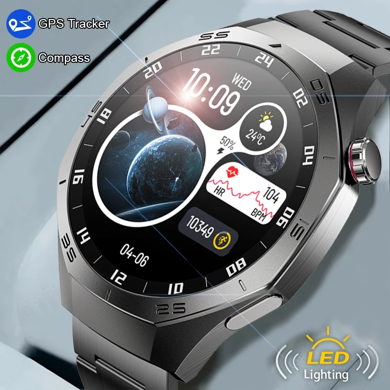 

S5 Обновление Смарт-часы Мужчины Watch5 Pro AMOLED HD Экран Bluetooth Вызов GPS Траектория NFC Сердечный ритм Компас SmartWatch 2025 Новый