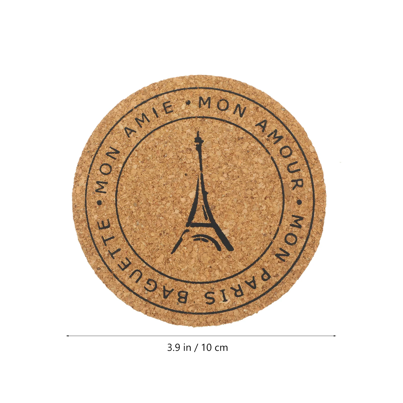 

10Pcs Round Cork Coasters Non Slip Drink Coasters Heat Resistant Cup Pads for Kitchen Restaurant Home Cork Placemats