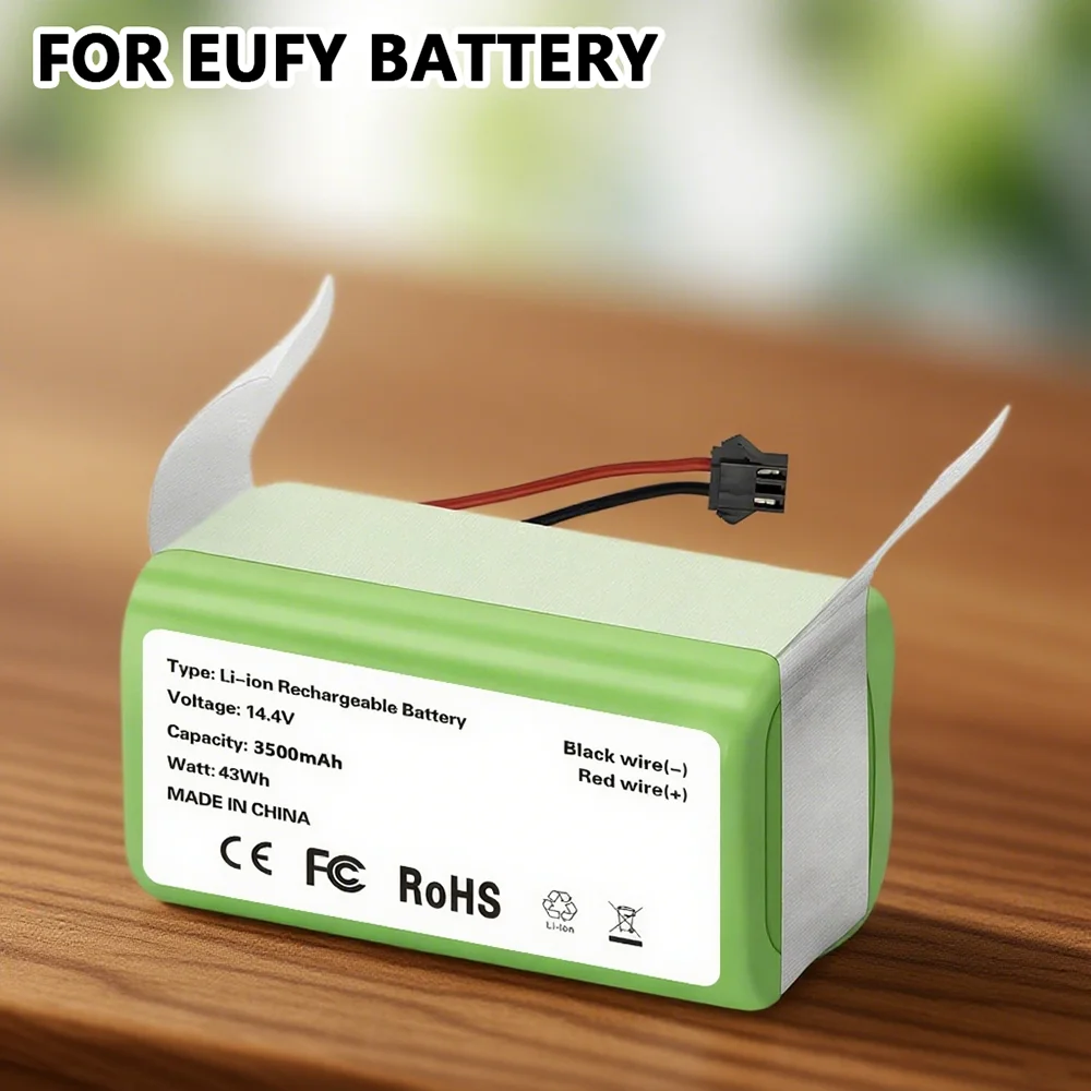 

3500mAh 14.4V Replacement Battery Compatible with Eufy RoboVac 11 11S MAX 25C 30C 15C 35C G10 Hybrid G20 G30 Robot Cleaner