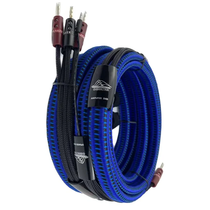 Gibraltar Speaker Cable Solid Perfact-surface Copper+ (PSC+) Amplifier Speaker Cable Biwire 2 To 4 Main Speaker Surround Wire