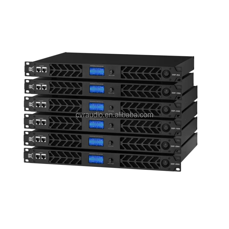 

2026 New Cvr Big Power Amp Digital DSP-2004 Professional Class D 2000W/8 Ohm 3400W/4 Ohm 4760W/2 Ohm 4 Chan nels Am