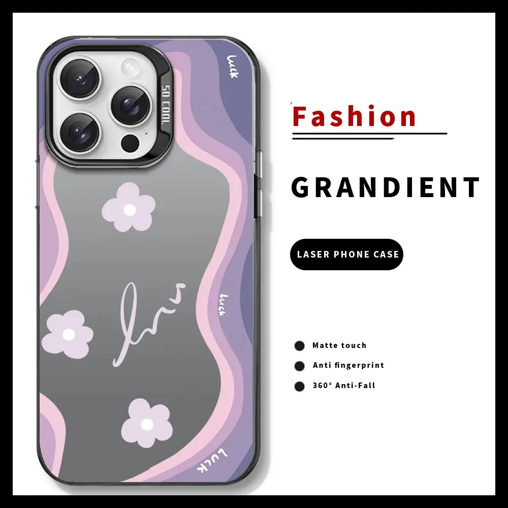 Casing ponsel untuk Lenovo K13 Note /Lenovo K13 Pro XT2129 Fashion warna-warni perak IMD mewah Laser Aurora sampul pelindung tahan guncangan