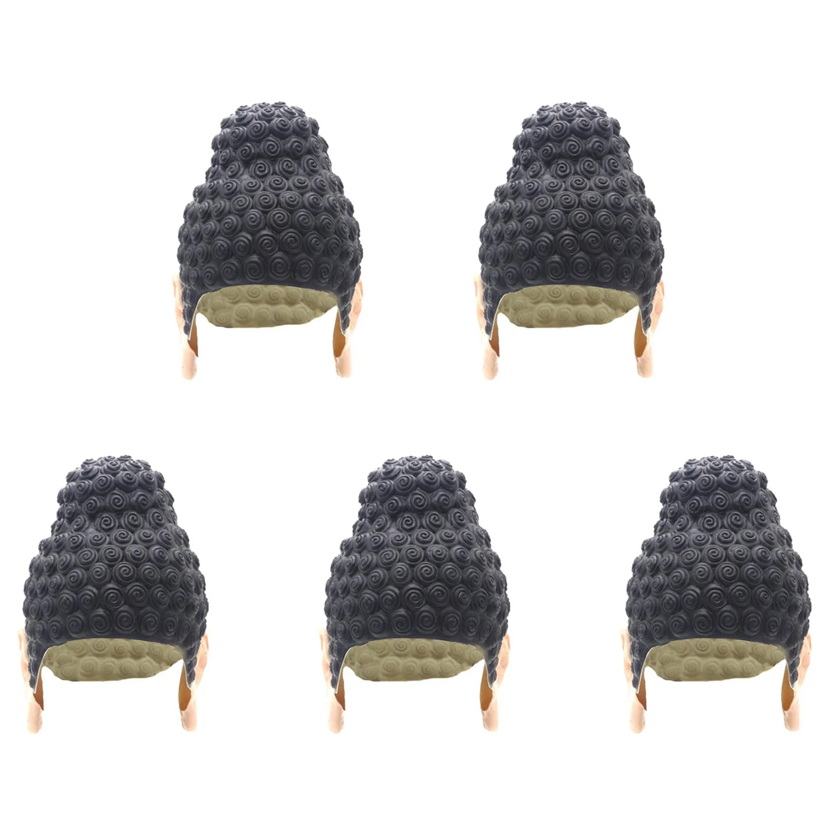 

5X Swimming Caps Tathagata Buddha Shape Durable Nonslip Flexible Latex Swim Caps For Surfing Kids Girls Boys Women Men