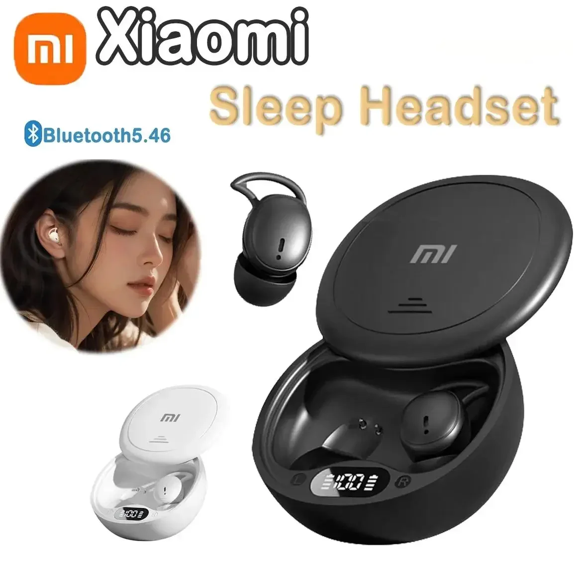 

Xiaomi Redmi M73 TWS Sleep Wireless Earphones Bluetooth 5.4 In Ear Stereo Invisible Noise Reduction Mobile Earphones