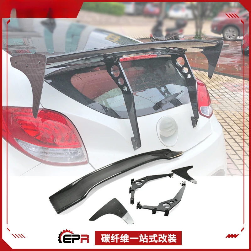 

For Hyundai Veloster Carbon Fiber RSW Large Spoiler Wing Modification Part