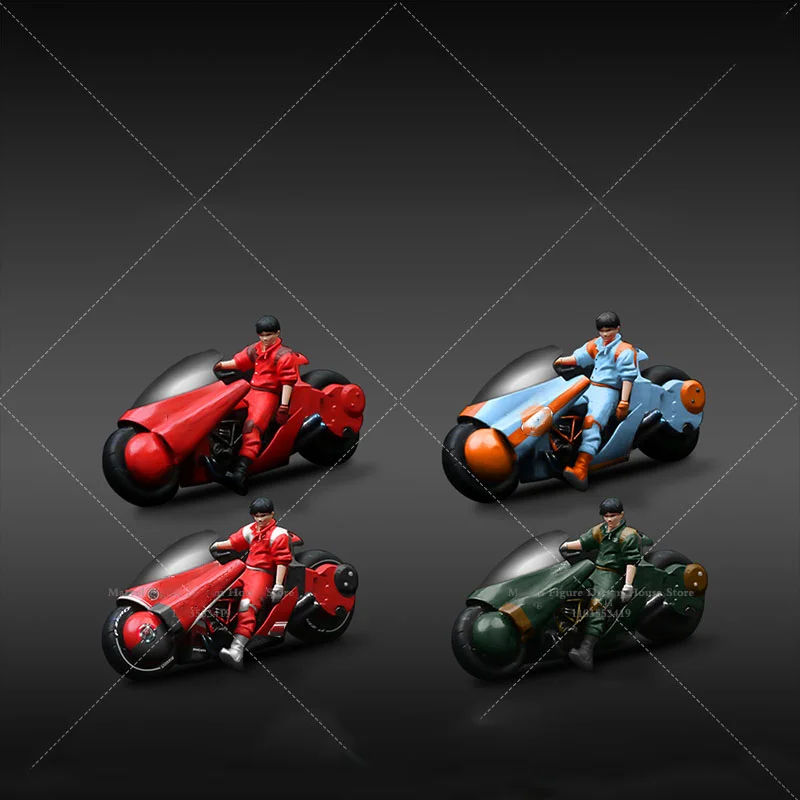 

MoreArt 1/64 Scale Multiple Styles Motorcycle Doll Combination Silver/Powder Pig Full Set Resin Miniature Figure Action Soldier