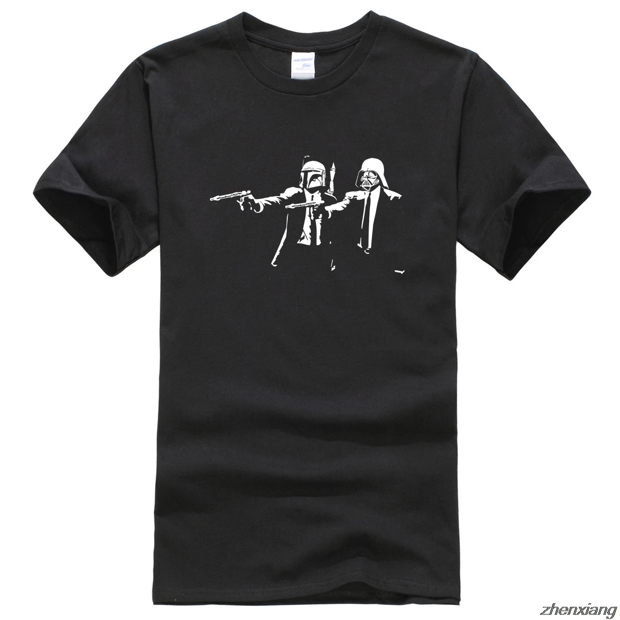 Men's 100% Cotton Short Sleeve T-shirt Banksy Movies Pulp Fiction Cool Pattern Fashion Summer Clothes Harajuku Oversize Tee