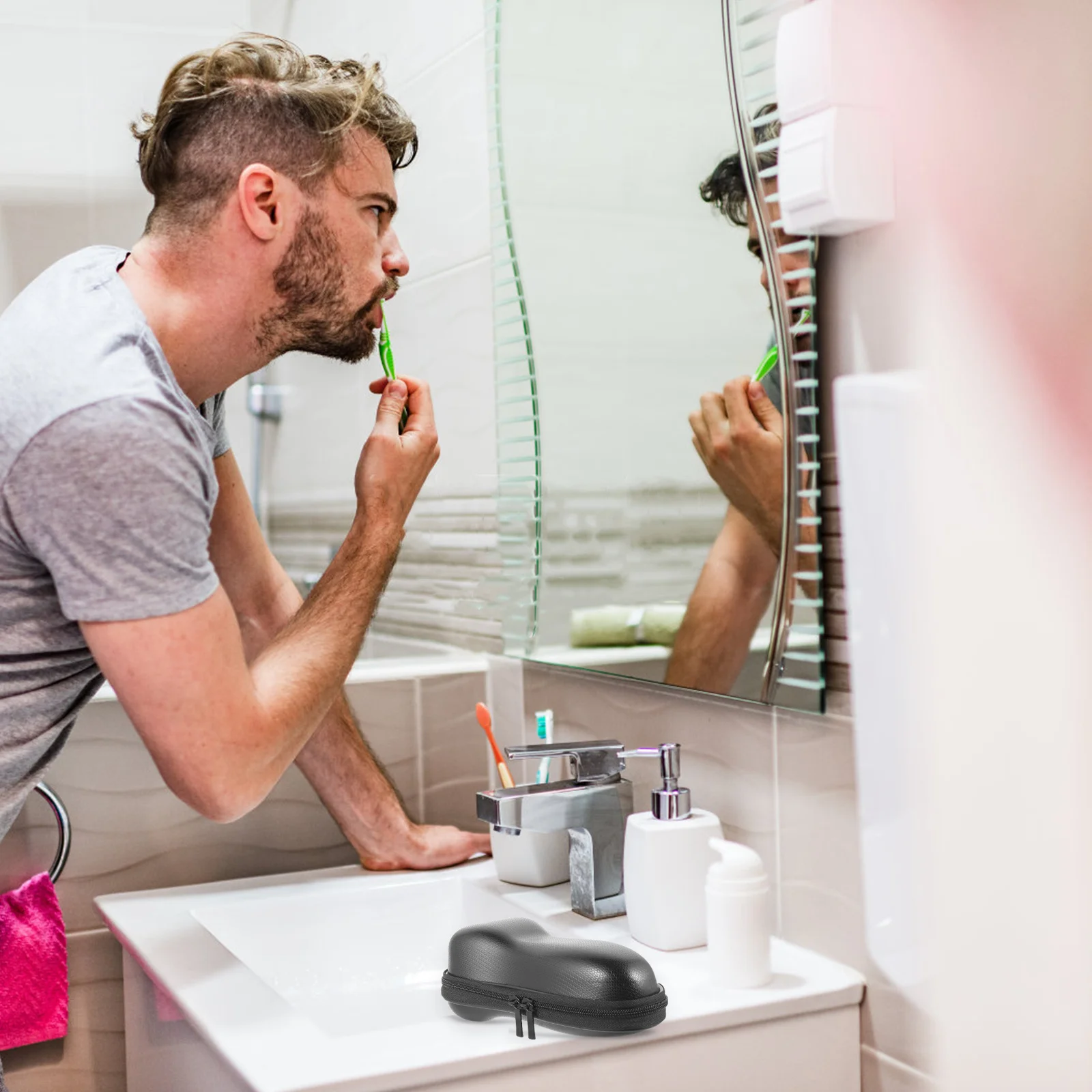 

Electric Razor Case Eva Shaver Storage Travel Organizer Shock-Proof Fall-Resistant Portable Bag For Men Shaving Accessories