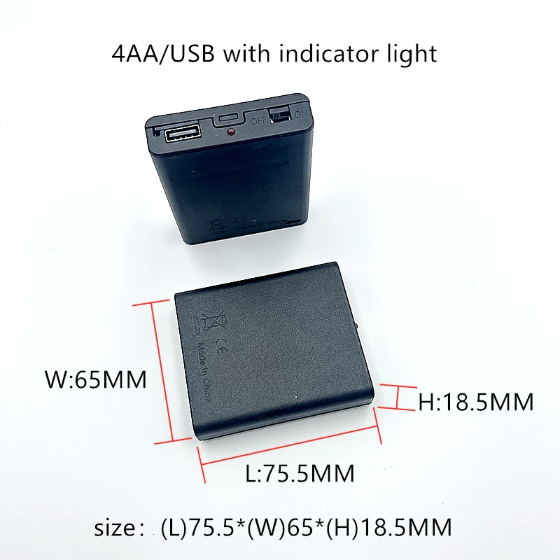 Tragbare Mini 2 3 4 6 8 x aa Batterie halter Aufbewahrung sbox Fall USB-Netzteil Batterie kasten für LED-Licht leiste