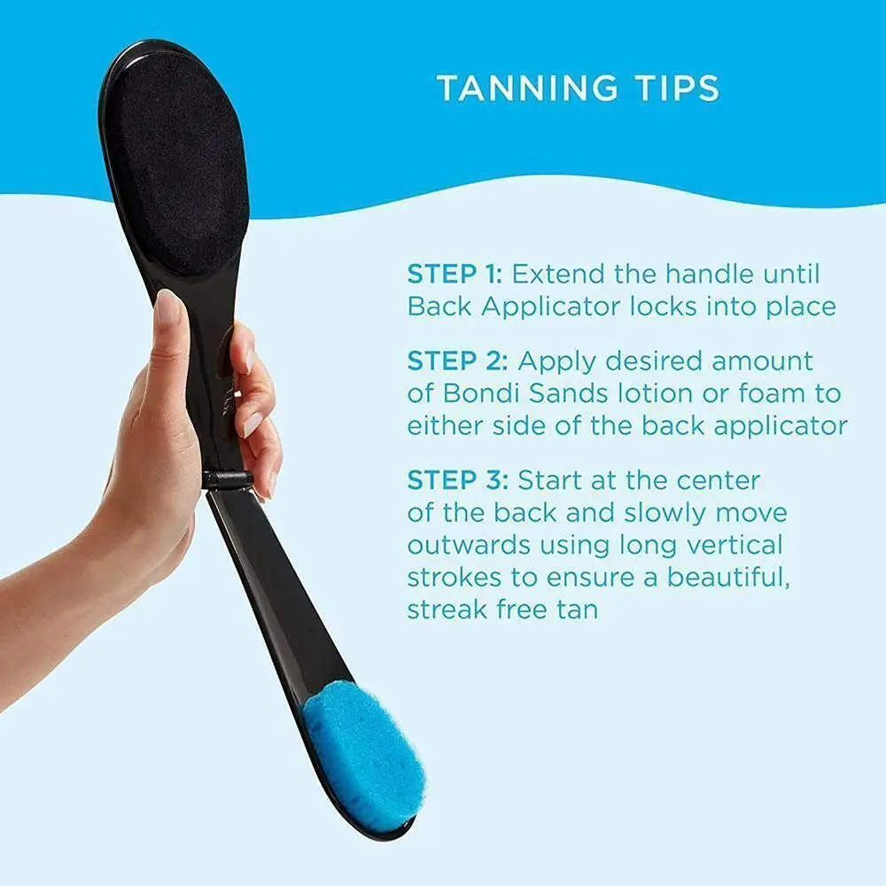 Foldable Back Applicator Velvet Cloth Back Beauty Brush Lotion Applicator Brush Self-adjustable Body Care Tool Color Random