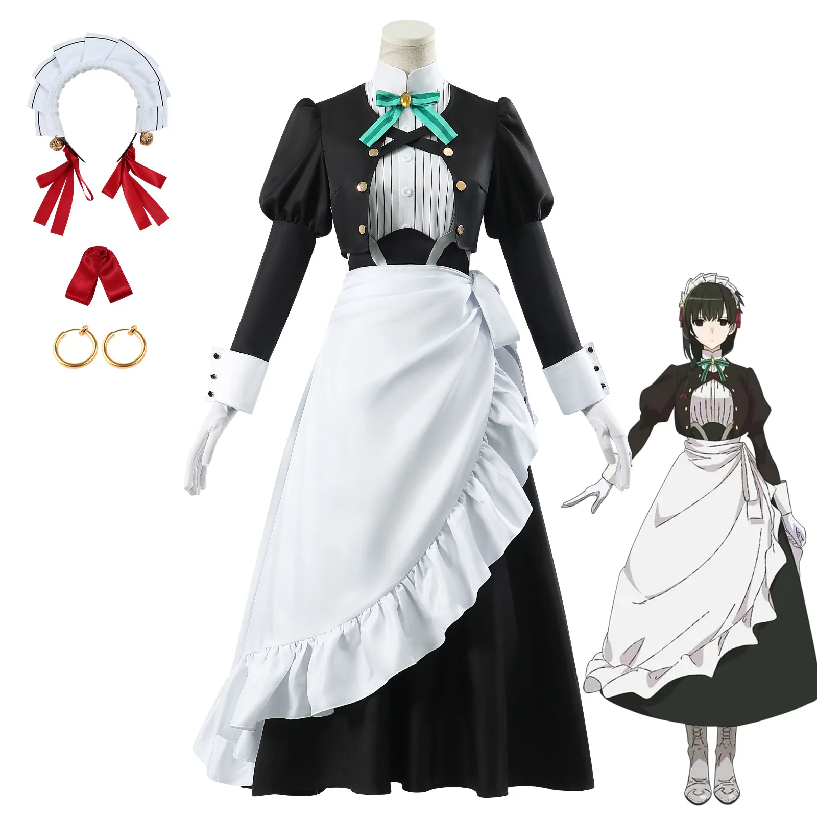 

Jun Nether Earth Assassination Maid Nether Earth Miss Snow Cos Cosplay Two-dimensional Animation Cosplay Suit