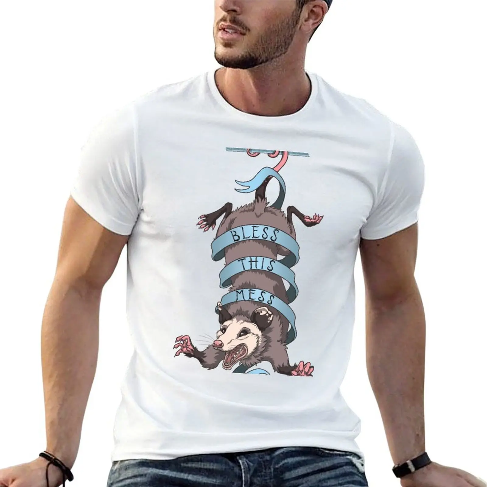 

Bless this mess T-Shirt t shirt man designer t shirts for man graphic tees t shirt men 100% cotton luxury brand T-shirt