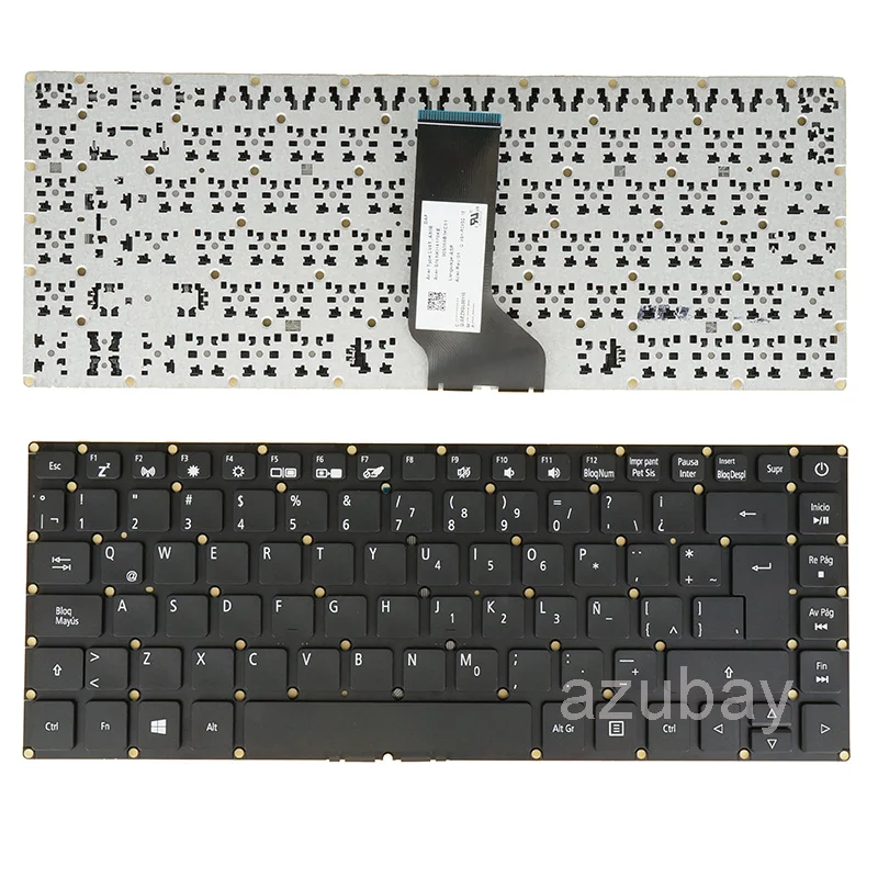 Laptop Keyboard for Acer Aspire 01600136KC01 AEZ8GQ00110 NKI14170K4 NKI14170KE 905050B3KC01, Hebrew Arabic Latin Spanish