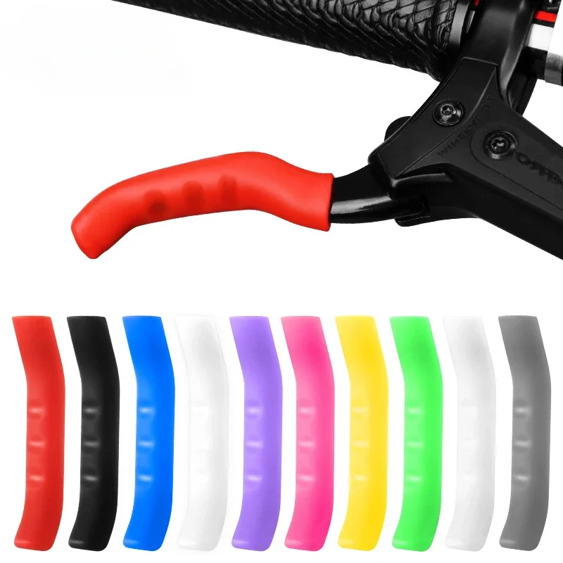 1 Pair Bicycle Brake Handle Cover Shockproof Silicone MTB Mountain Road Non-slip Bike Brake Protector Grips Cycling  Accessories