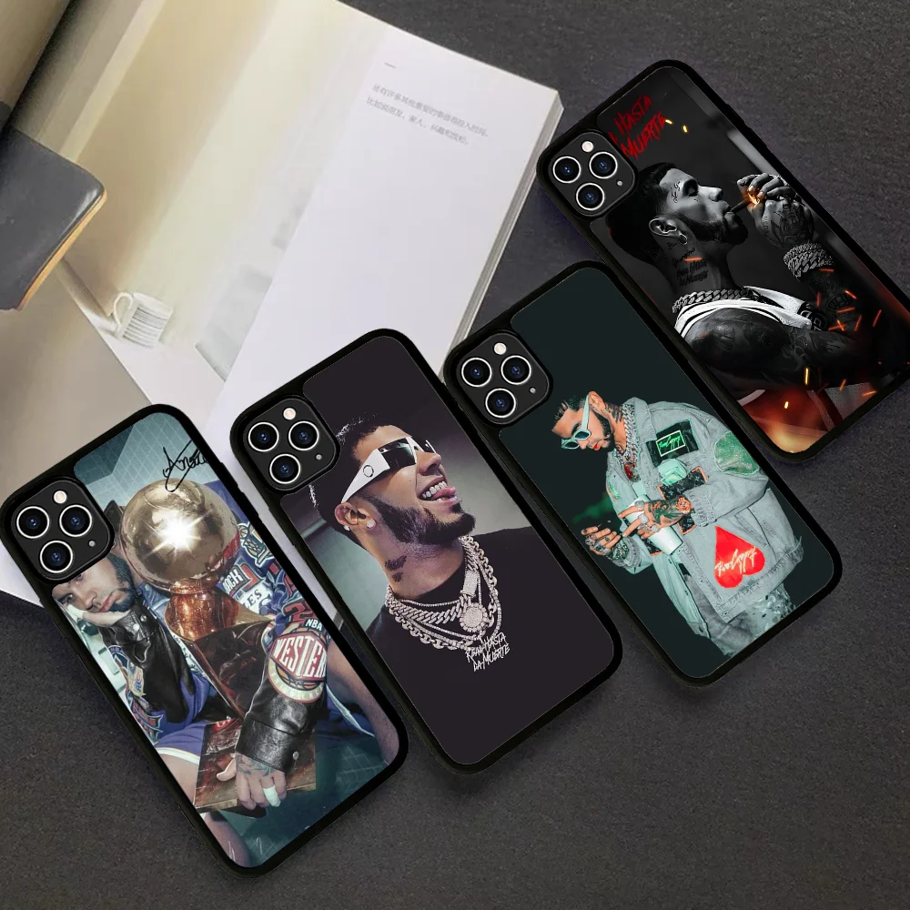 A-Anuel AA Rappers Phone Case Silicone PC+TPU For Samsung S10 20 30 22 23 24 Plus Lite Ultra Cover