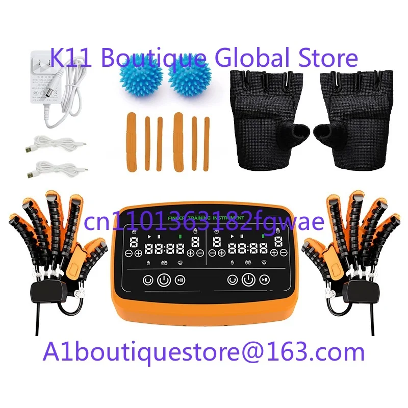 Stroke Therapy Finger Exercise Robot Device Two Hands Rehabilitation Robot Gloves