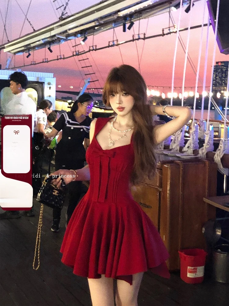 

Princ Sle Svel Dr с Sa And Knot Ele Miss Rich Feel A-Line Silhouette Летний сексуальный полиэстер F...