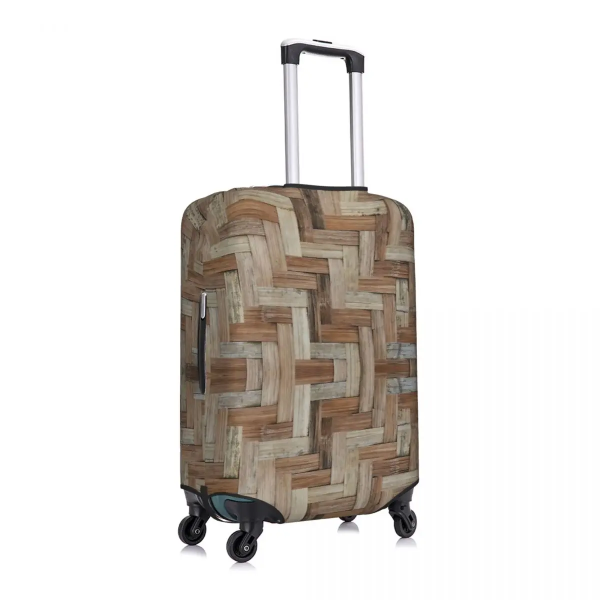 Rattan Texture Print Luggage Protective Dust Covers Elastic Waterproof 18-32inch Suitcase Cover Travel Accessories