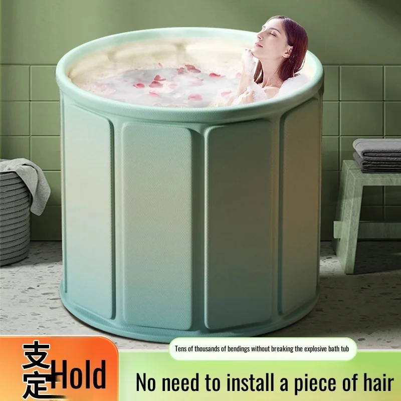 

Bath Tub Adult Folding Bath Tub Full Body Adult Large Bathtub Adult Household Children's Thickened Bath Bidet Storage Bath Bucke