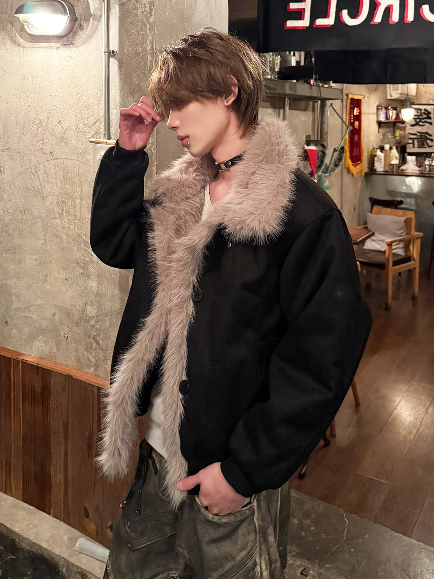 

Мужская зимняя куртка Bla American Sle Mountain Eagle из хлопка с флисовой подкладкой, с высококачественным меховым воротником, создающая ощущение комфорта и тепла