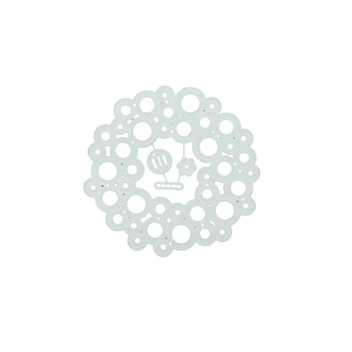 Bubble Wreath Pattern Metal Cutting Die For Scrapbooking Papercraft Decorating Clipart Handmade Card Cuts Punch Stencil