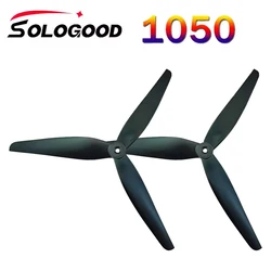 2Pairs(2CW+2CCW)  SoloGood 1050 10X5X3 3-Blade Glass Fiber Nylon Propeller for Multirotor 10