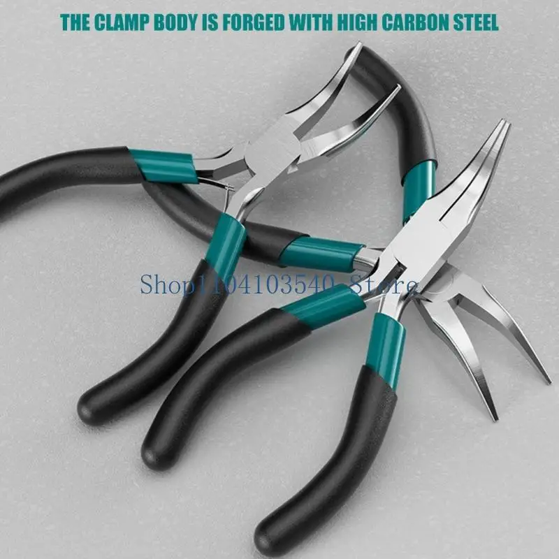 02DC Fine Tip Pliers for Detailed Repair, Long Narrow Serrated Gripping Ends Help Hold and Position Small Components for Jewelry