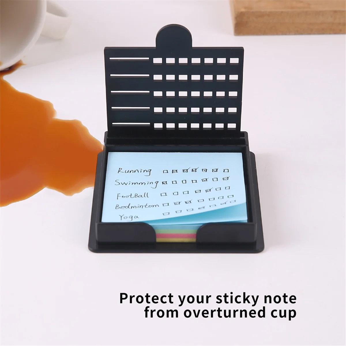 AA98 Sticky Note Stencil Template- Note Holder for Precision Planning Organization,Note Organizer for Office School A