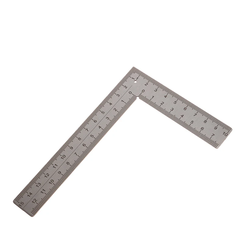 Mini T/L Square Ruler Measuring Right Angle Layout Stainless Steel Tool Ruler 90 Turning Ruler Precision Building Framing Gauge