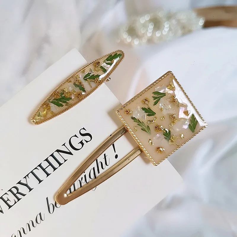 

3292, оптовая продажа, сушеные цветы, белые нежные заколки для волос ручной работы, аксессуары для волос с настоящими цветами, креативные подарки на Рождество и день рождения